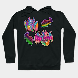 Halloween Bats Pattern Hoodie